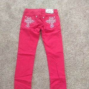 Miss Me red skinny jeans